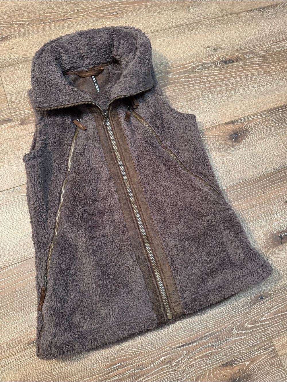 Kuhl Plush Fleece Vest — Brown Small - Picture 5 of 12